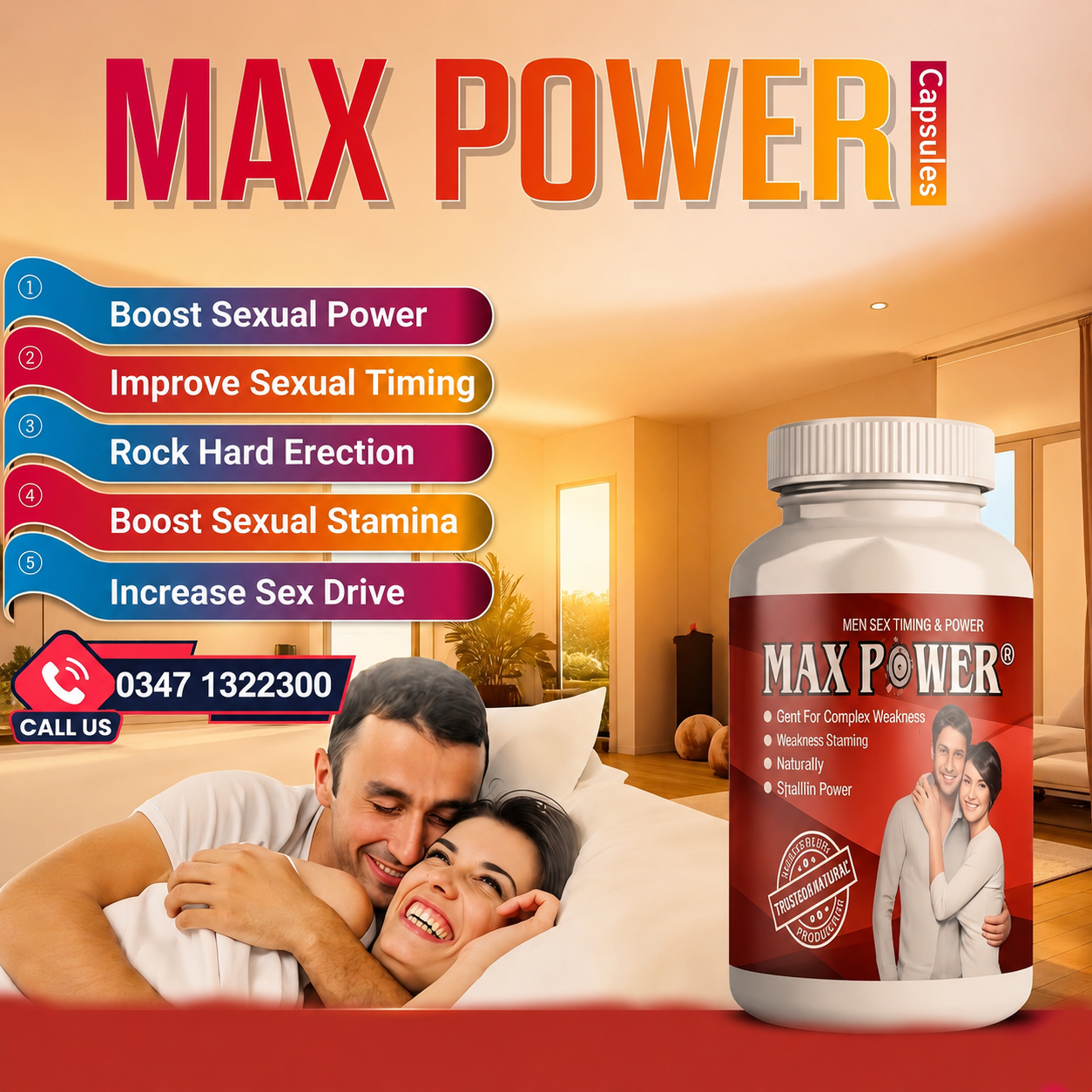 MAX POWER CAPSULE - NEW FORMULA 2026 USA IMPORTED